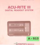 Acu-Rite-Acu-Rite MillPwr 3 Axis Operation & Programming Manual-03